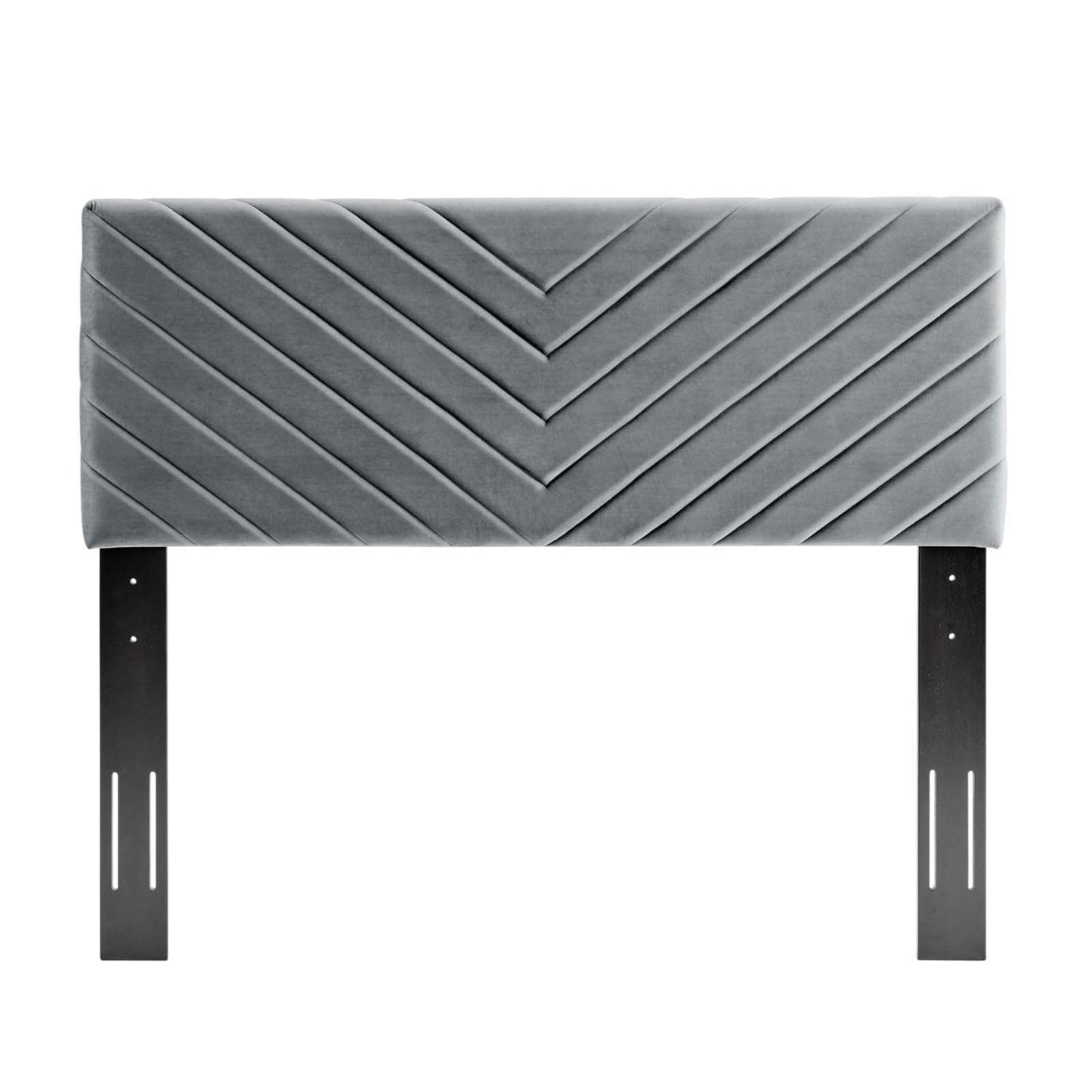 headboards | CasaFoyer Alyson Twin Angular Channel Tufted Performance Velvet Upholstered Headboard | Luxurious & Durable | Perfect for Guest, Teen & Kid Bedrooms | Adjustable Height | Includes 1 Headboard | casafoyer.myshopify.com