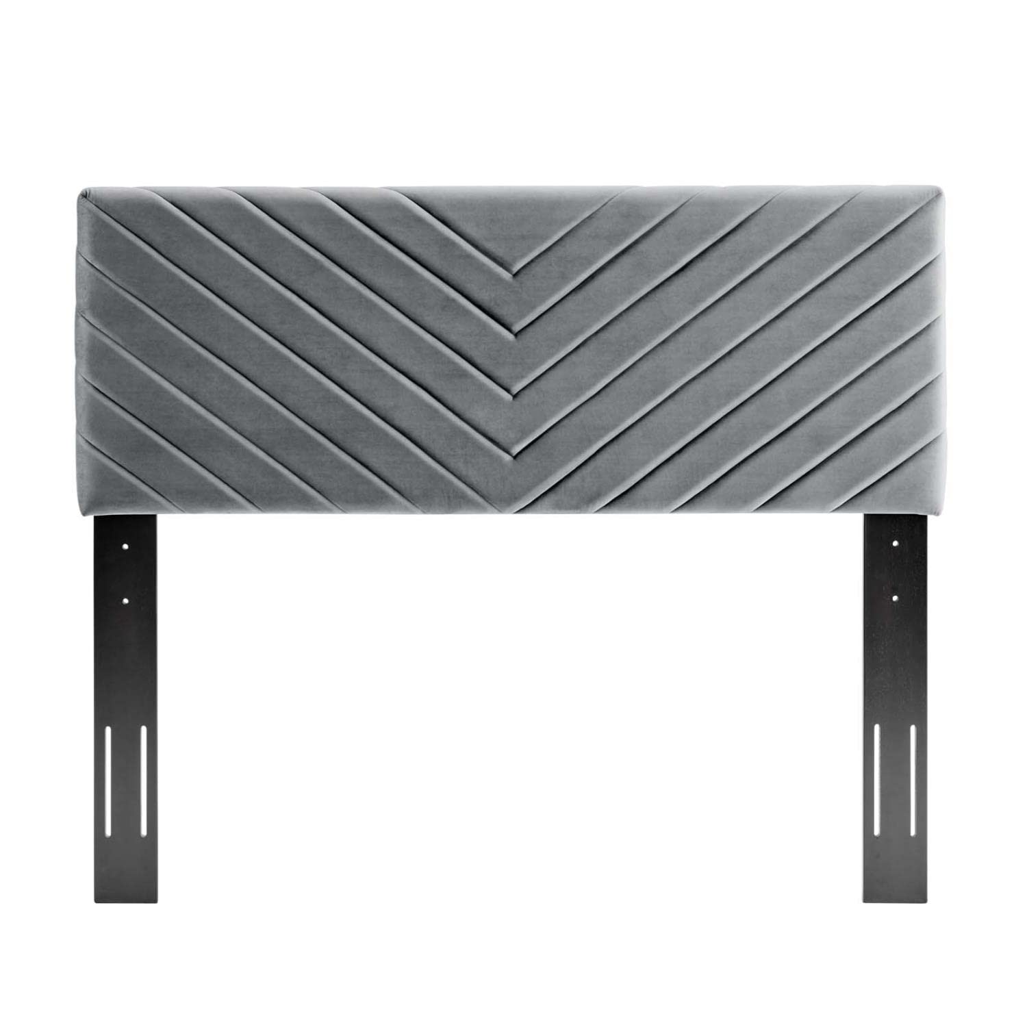 headboards | CasaFoyer Alyson Twin Angular Channel Tufted Performance Velvet Upholstered Headboard | Luxurious & Durable | Perfect for Guest, Teen & Kid Bedrooms | Adjustable Height | Includes 1 Headboard | casafoyer.myshopify.com