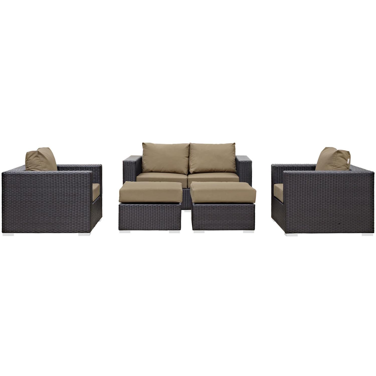 sofas | CasaFoyer Convene Outdoor Sectional Set | Durable Rattan & Aluminum Frame | Weather-Resistant Cushions | Patio Sofa, Armchairs, Ottomans | casafoyer.myshopify.com