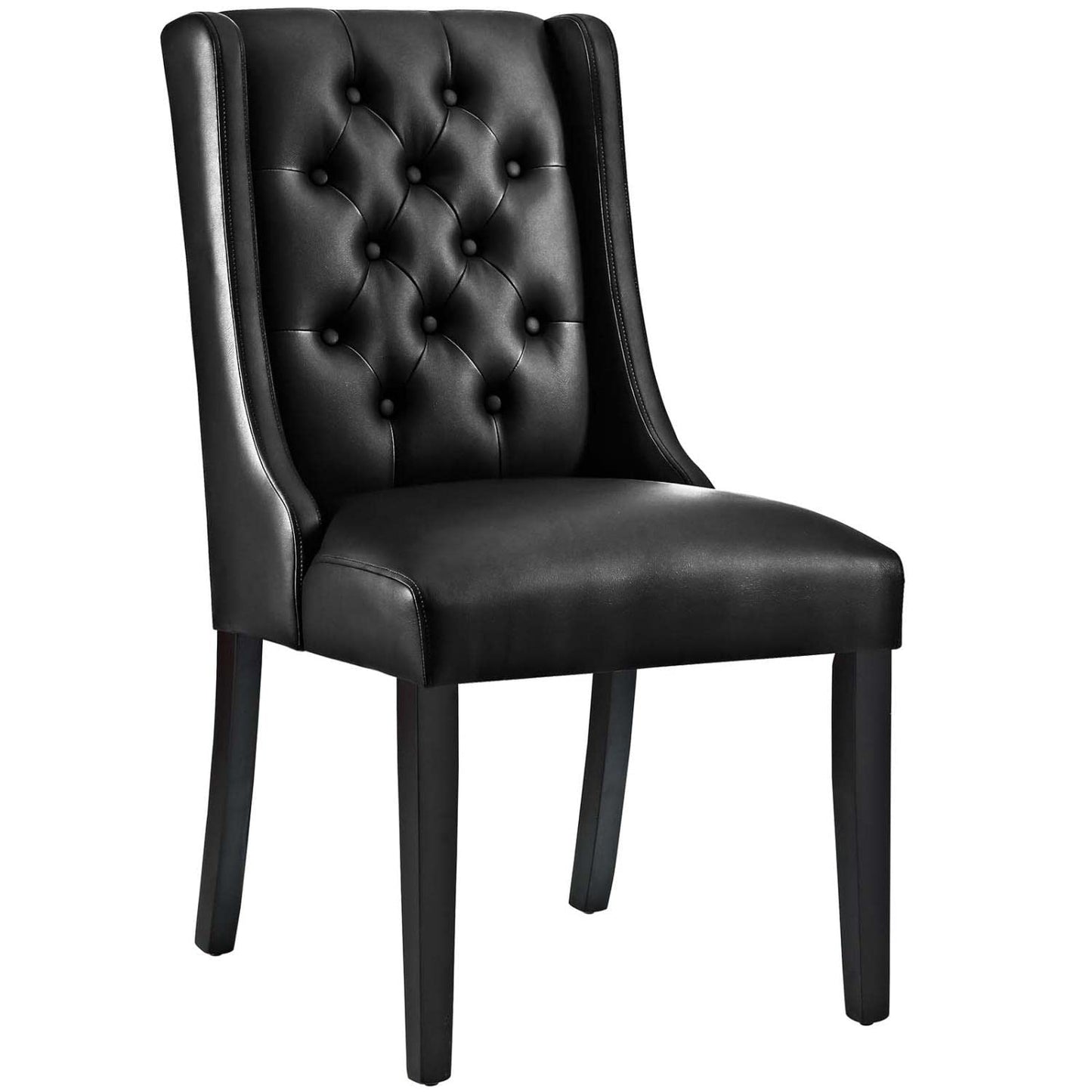 home office desk chairs | CasaFoyer Baronet Dining Chair Set of 2 | Exquisite Design | Solid Wood Frame | Premium Vinyl Upholstery | Non-Marking Foot Glides | Perfect for Contemporary Homes | casafoyer.myshopify.com
