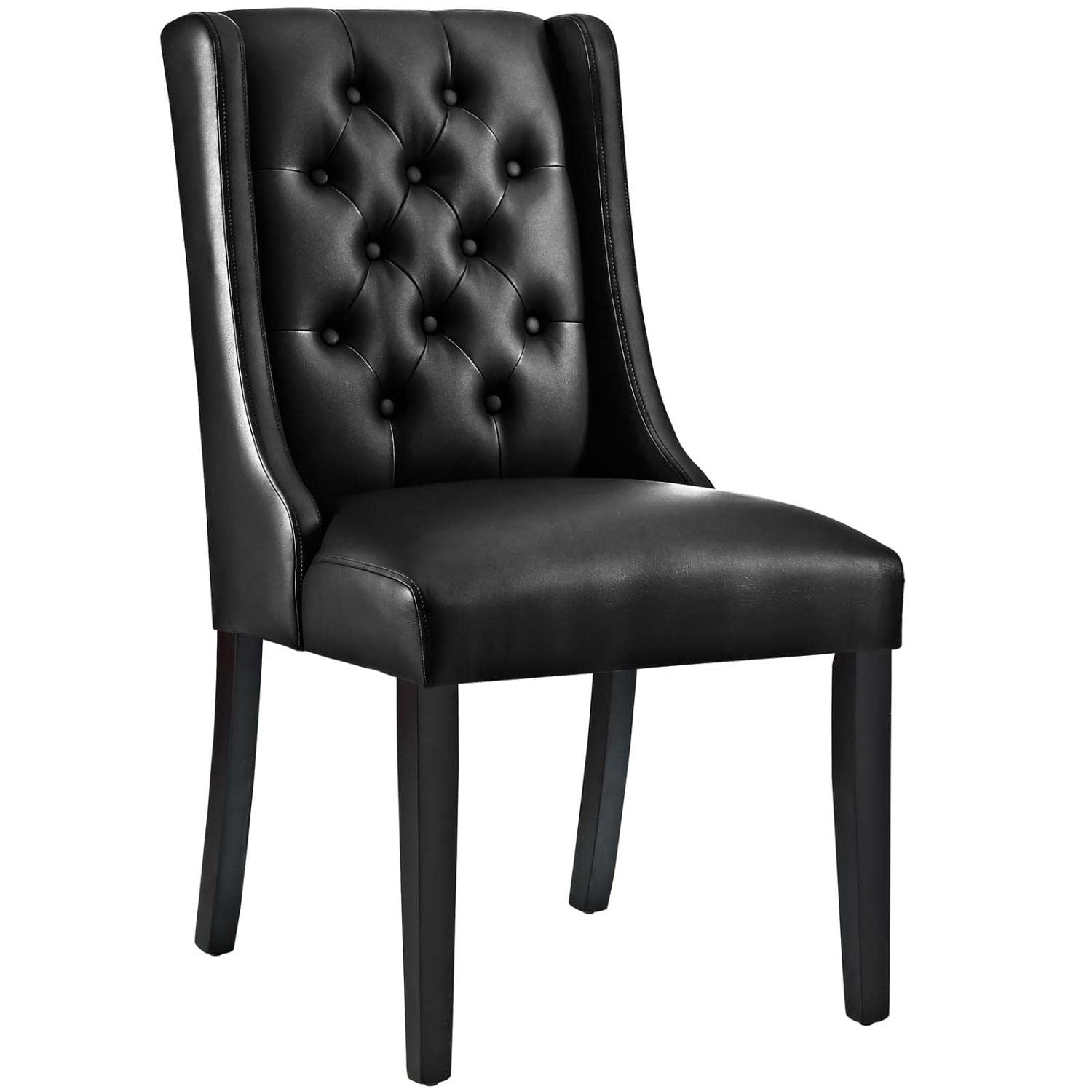 home office desk chairs | CasaFoyer Baronet Dining Chair Set of 2 | Exquisite Design | Solid Wood Frame | Premium Vinyl Upholstery | Non-Marking Foot Glides | Perfect for Contemporary Homes | casafoyer.myshopify.com
