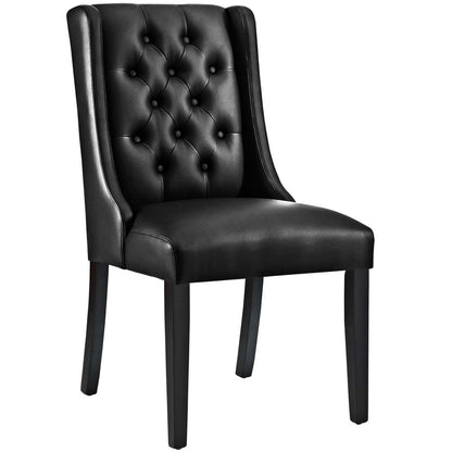 home office desk chairs | CasaFoyer Baronet Dining Chair Set of 2 | Exquisite Design | Solid Wood Frame | Premium Vinyl Upholstery | Non-Marking Foot Glides | Perfect for Contemporary Homes | casafoyer.myshopify.com