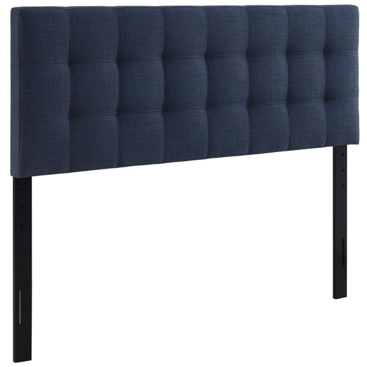 headboards | CasaFoyer  Lily Full Upholstered Linen Fabric Tufted Headboard | Sophisticated & Elegant Bedroom Decor | Lightweight & Durable | Navy | casafoyer.myshopify.com