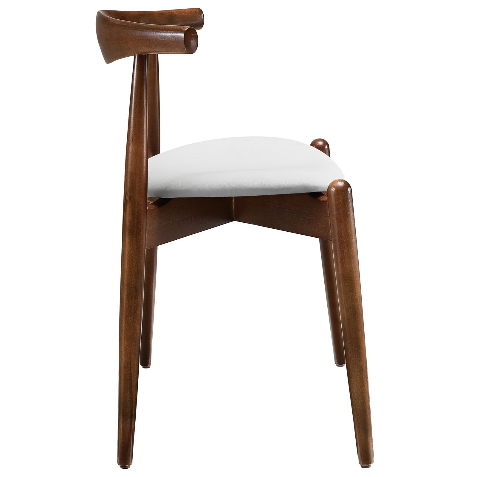 home office desk chairs | CasaFoyer Stalwart Dining Chair Set of 4 | Solid Beech Wood | Elongated Backrest | Tapered Legs | Plush Foam Cushion | Vinyl Upholstery | casafoyer.myshopify.com