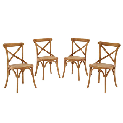 home office desk chairs | CasaFoyer Rustic-Contemporary Dining Side Chairs | Set of 4 | Fully Assembled | Wooden Backrest | Tapered Legs | Ideal for Country Cottages & Urban Homes | casafoyer.myshopify.com