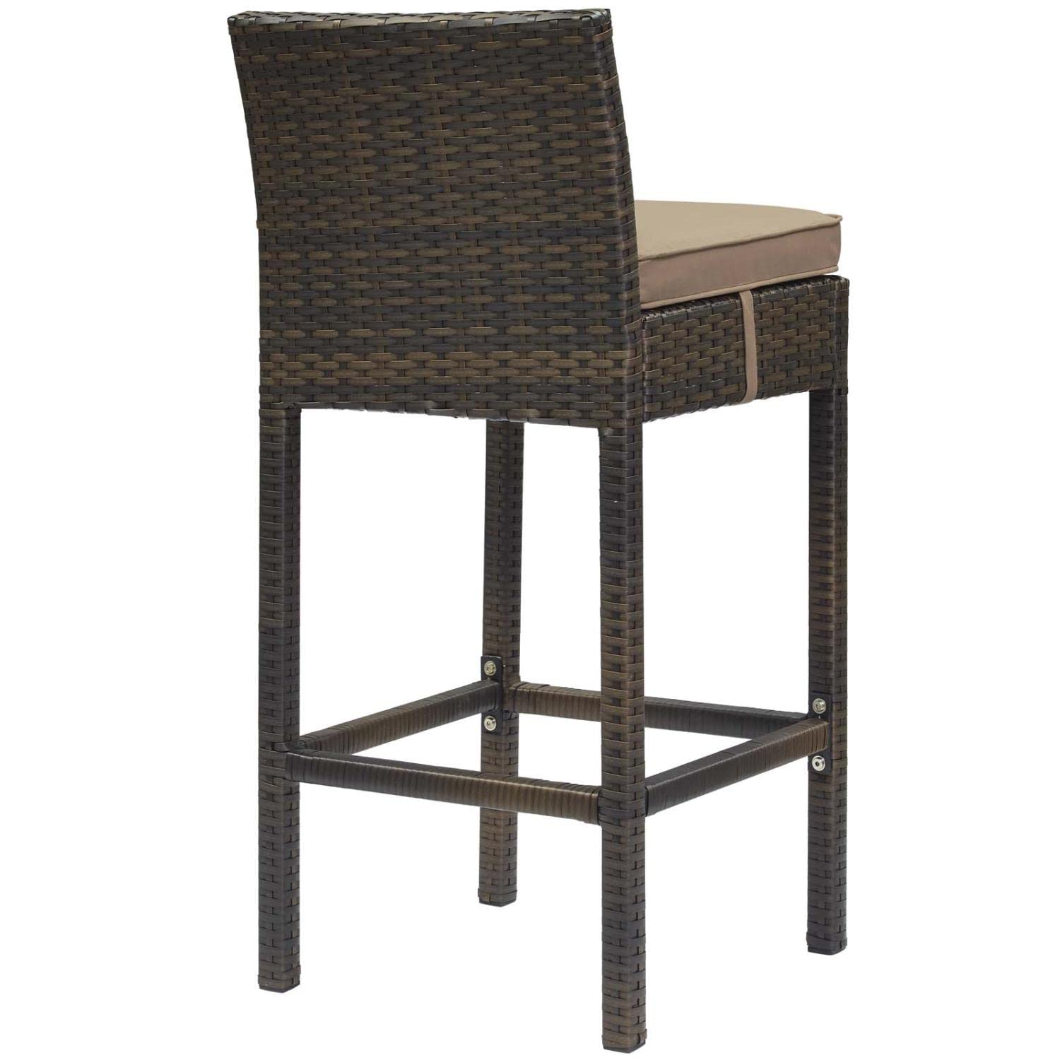 home office desk chairs | CasaFoyer Conduit Outdoor Patio Bar Stool | Stylish & Durable Wicker Rattan Design | Weatherproof & Comfortable Seating | Perfect for Outdoor Areas | casafoyer.myshopify.com