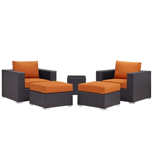 kitchen and dining room sets | CasaFoyer Convene Outdoor Sectional Set | Synthetic Rattan | Aluminum Frame | All-Weather Cushions | Patio Sofa, Side Table, Armchairs, Ottomans | casafoyer.myshopify.com