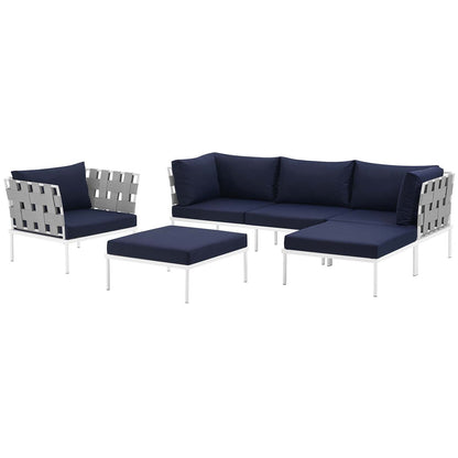 executive chairs | CasaFoyer Harmony Outdoor Patio Sectional Sofa Furniture Set | All-Weather Waterproof | Machine Washable Cushions | Modern Design | Includes Armchair, Armless Chair, Corner Sofas, Ottomans | casafoyer.myshopify.com
