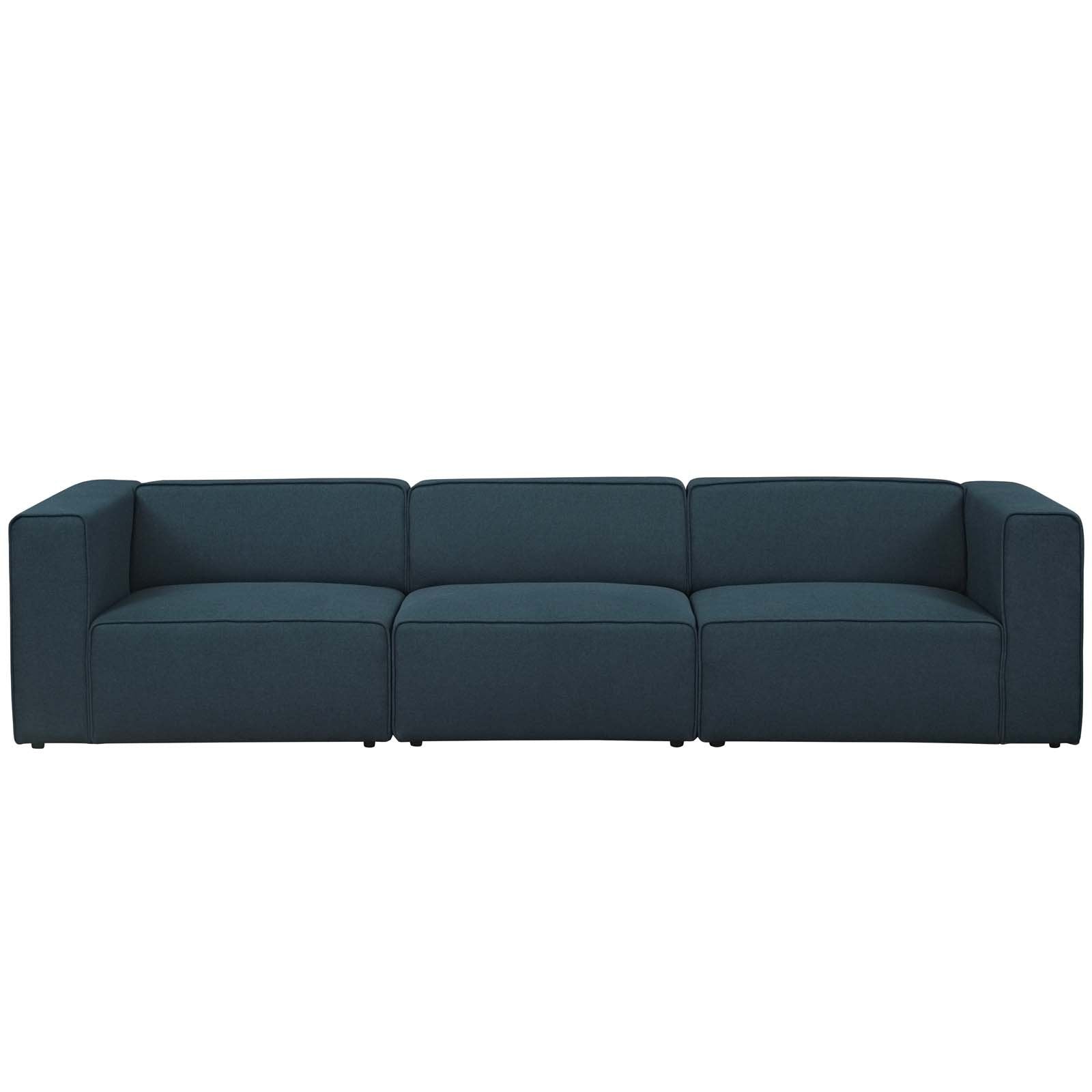 kitchen and dining room sets | CasaFoyer Mingle 3-Piece Upholstered Fabric Sectional Sofa Set - Blue | Comfortable, Adjustable, Stylish | Ideal for Living or Lounge Area | casafoyer.myshopify.com