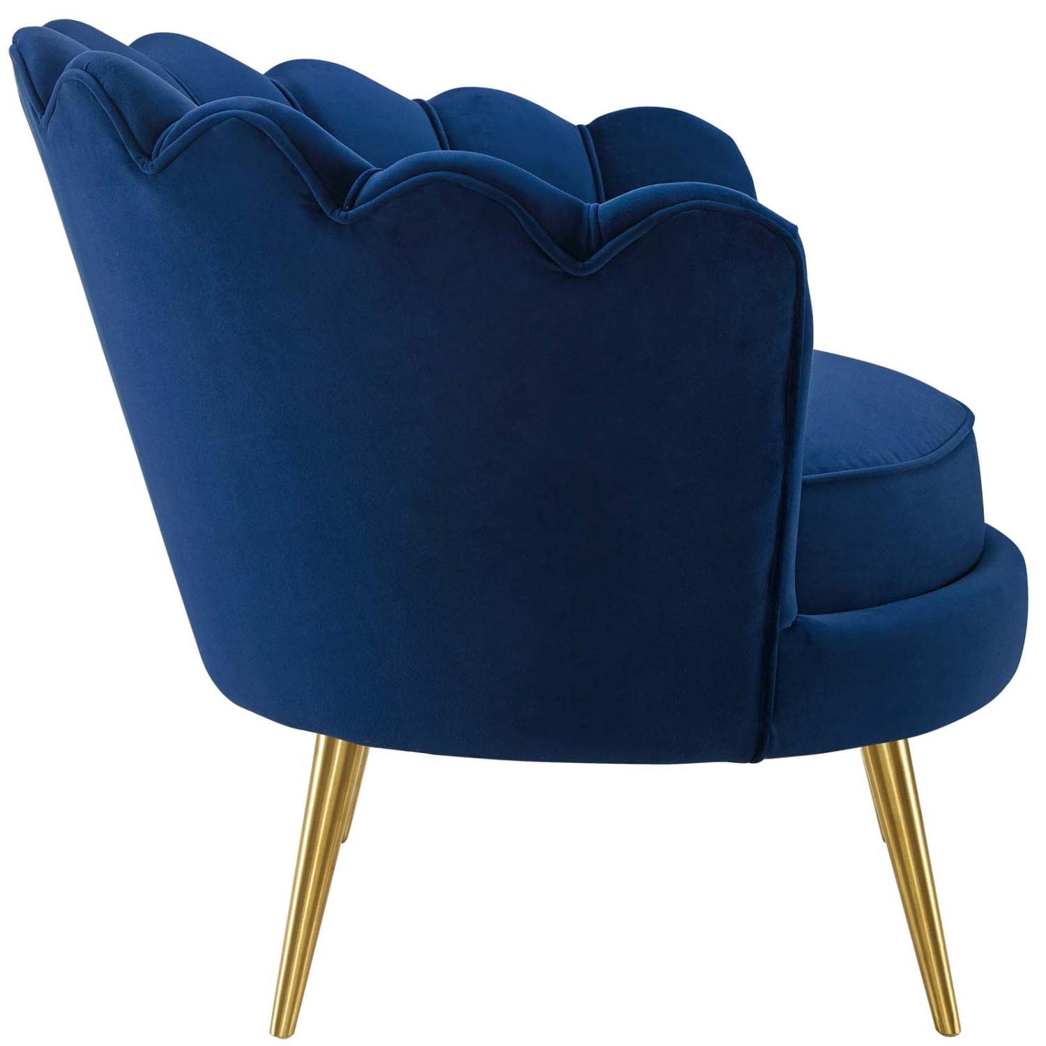 home office desk chairs | CasaFoyer Admire Scalloped Edge Performance Velvet Accent Armchair Set | Ocean-inspired Elegance, Comfort & Luxury | Includes 2 Chairs | casafoyer.myshopify.com