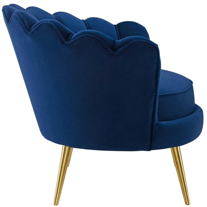 home office desk chairs | CasaFoyer Admire Scalloped Edge Performance Velvet Accent Armchair Set | Ocean-inspired Elegance, Comfort & Luxury | Includes 2 Chairs | casafoyer.myshopify.com