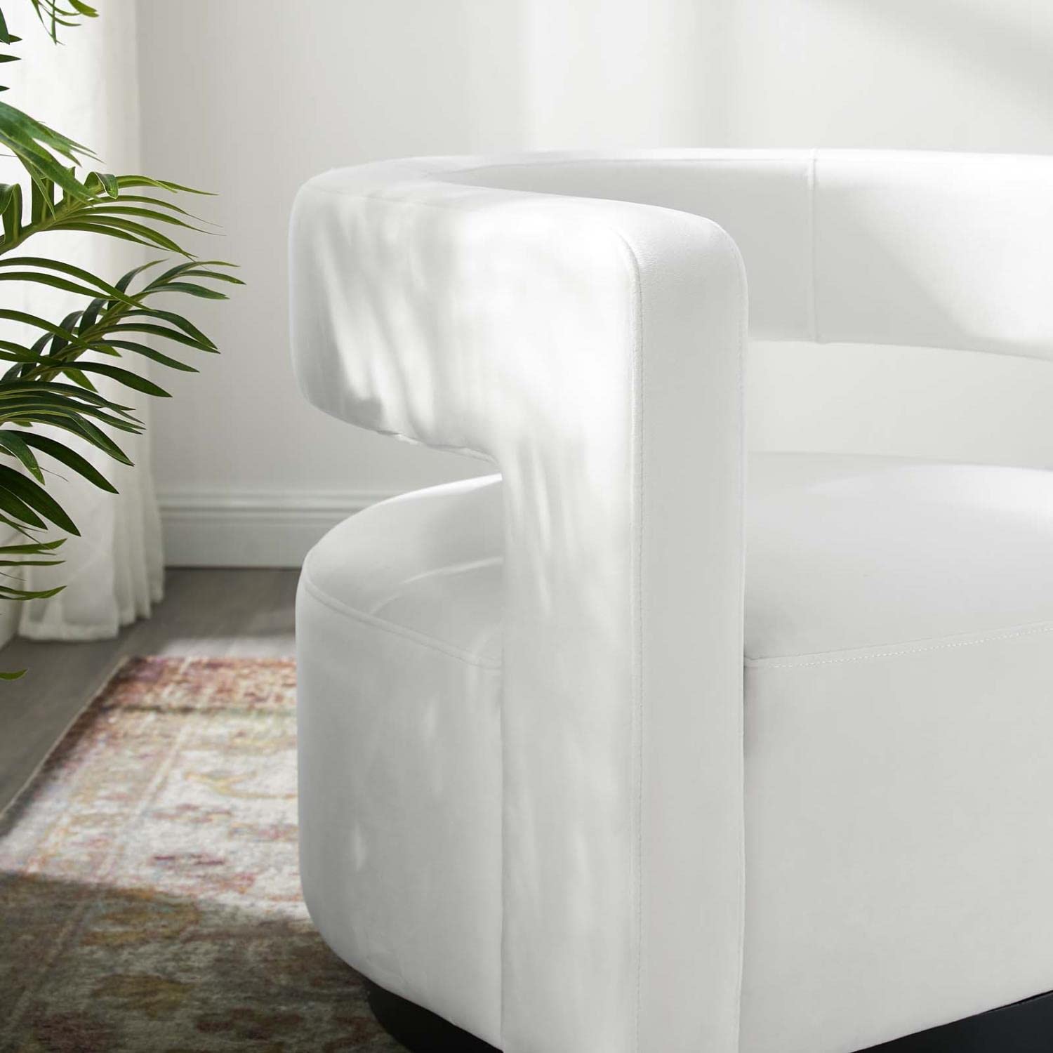 home office desk chairs | CasaFoyer Spin Performance Velvet Upholstered Swivel Accent Lounge Armchair | Vintage Glam Design | Stain-Resistant Upholstery | 360 Swivel Base | White | casafoyer.myshopify.com