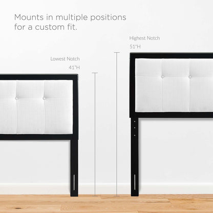 Bed | CasaFoyer Draper Tufted Wood Queen Headboard | Contemporary Elegance | Mid-Century Inspired | Button Tufted Design | Complements Any Interior Style | Durable Construction | Easy Assembly | casafoyer.myshopify.com