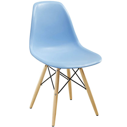 Dining Table | Wood Pyramid Side Chair | Molded Plastic Collection | Flexible & Comfortable | Various Base Options | Indoor & Outdoor Use | Sleek Modern Design | casafoyer.myshopify.com