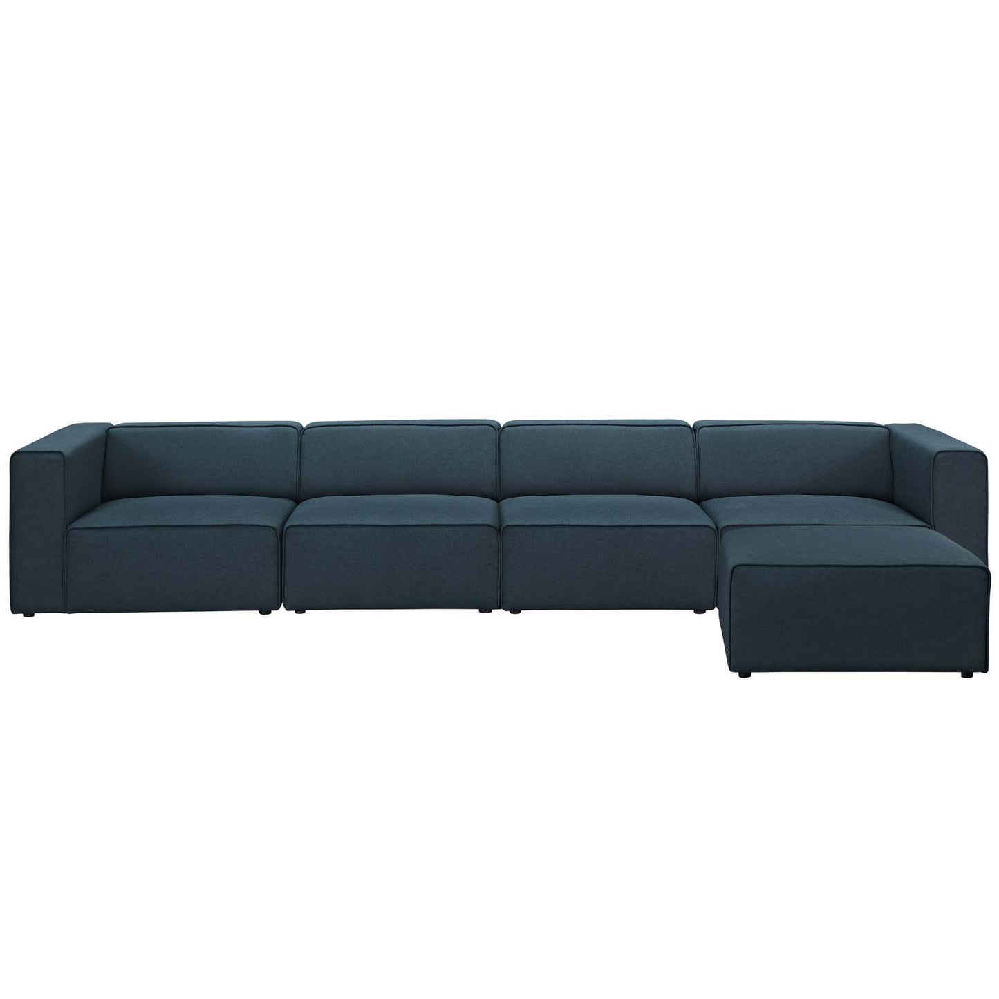 kitchen and dining room sets | CasaFoyer Mingle | 5-Piece Modular Sectional Sofa Set | Luxurious Comfort | Open and Captivating Space | Plush Foam Cushioning | Textured Polyester Upholstery | Contemporary Design | Blue | casafoyer.myshopify.com
