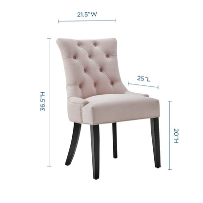 home office desk chairs | CasaFoyer Regent Tufted Button Upholstered Performance Velvet Dining Chair | Set of 2 | Timeless Elegance | Stain-Resistant | Foam Cushioned | 500 lbs Weight Capacity | Pink | casafoyer.myshopify.com