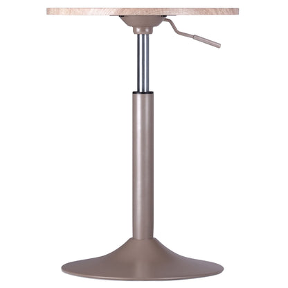 end tables | Ergode  Wood Christian Adjustable Sofa Table | Round Wood Top | Black Metal Base | Adjustable Height | 20.87 x 13.78 Top | 35 lbs Weight Capacity | casafoyer.myshopify.com