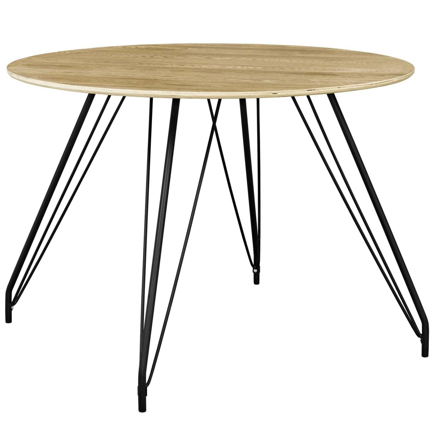 childrens table and chair sets | CasaFoyer Satellite Dining Table | Mid-Century Design | Circular MDF Top | Matte Coating | Black Hairpin Legs | Non-Marking Foot Caps | Versatile & Stylish | casafoyer.myshopify.com