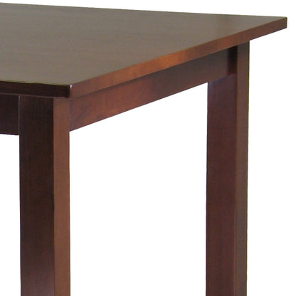 TABLE | Ergode  Wood Parkland High Dining Table | Compact & Timeless Design | Walnut Finish | Bar-Height Clearance | Solid Wood Construction | Easy Assembly | 33.86 W x 33.86 D x 38.98 H | casafoyer.myshopify.com