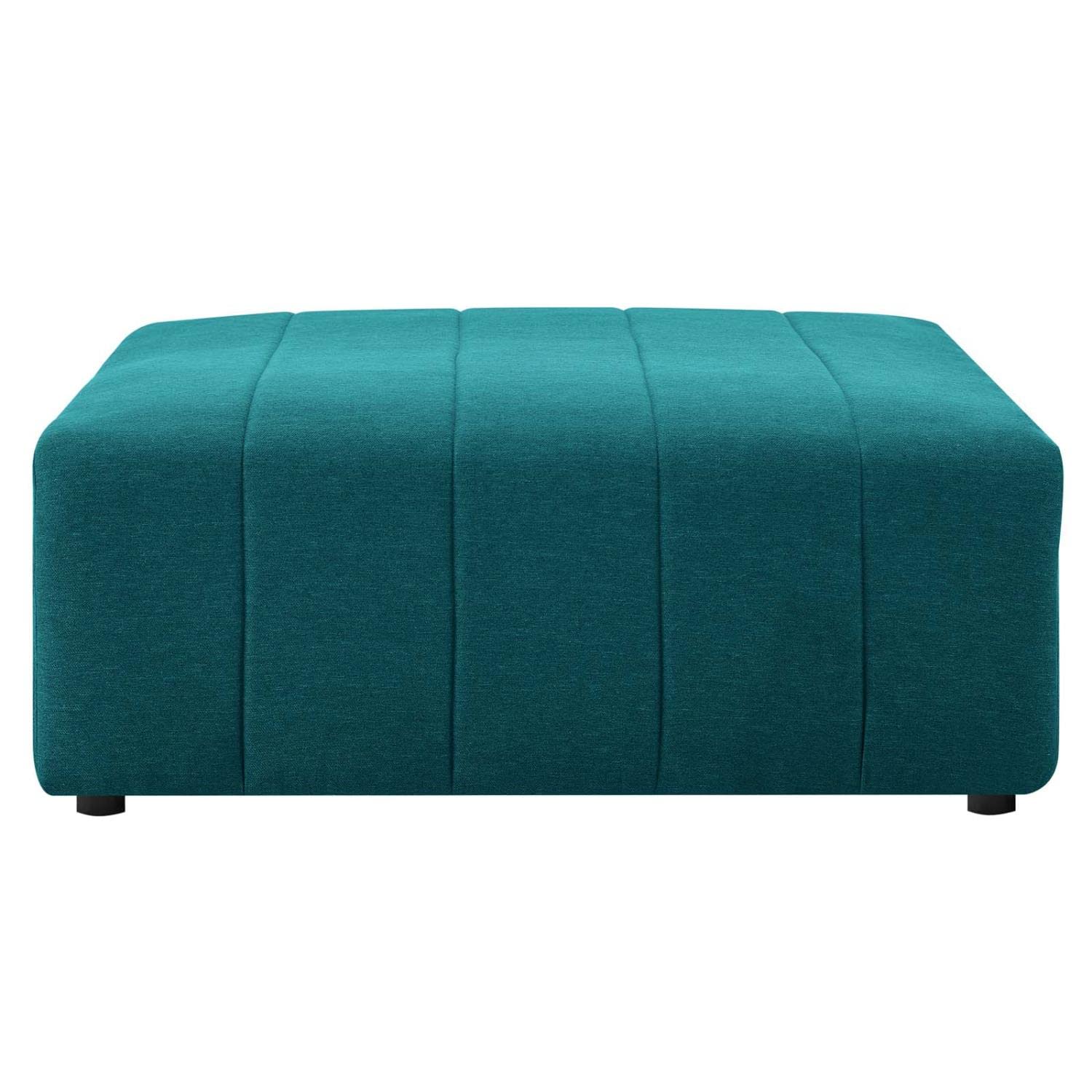 ottomans | CasaFoyer Bartlett Upholstered Fabric Ottoman | Retro Modern Style | Soft Polyester Upholstery | Dense Foam Padding | Sturdy Solid Wood Frame | Non-Marking Foot Caps | casafoyer.myshopify.com