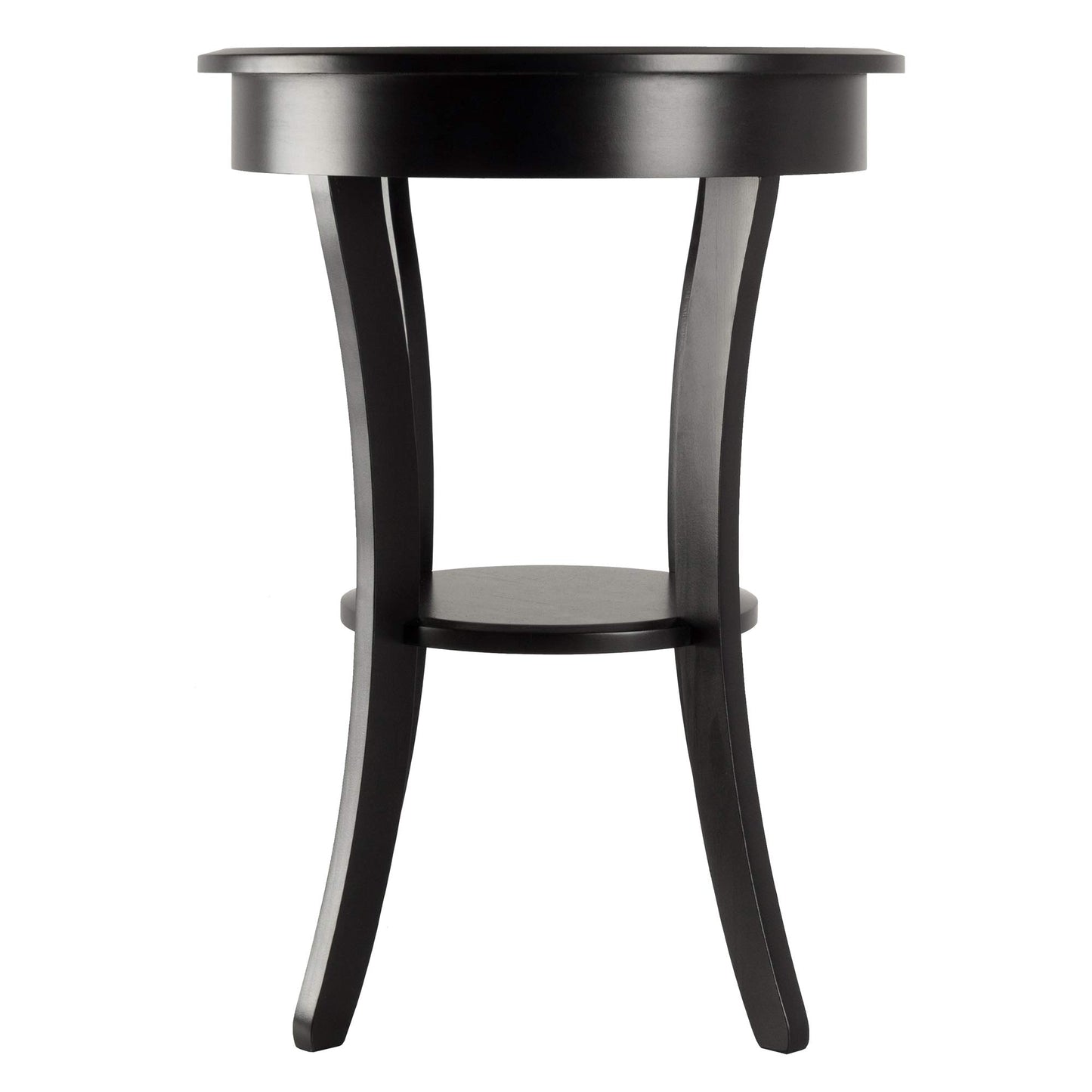 TABLE | Ergode  Wood Sasha Accent Table | Deluxe Size | Elegant Round Design | Ample Storage | Easy Assembly | Multiple Finishes | 20 W x 20 D x 27 H | casafoyer.myshopify.com