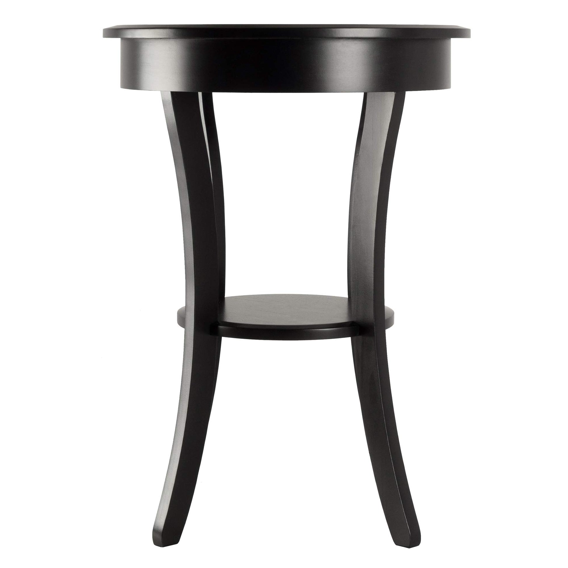 TABLE | Ergode  Wood Sasha Accent Table | Deluxe Size | Elegant Round Design | Ample Storage | Easy Assembly | Multiple Finishes | 20 W x 20 D x 27 H | casafoyer.myshopify.com