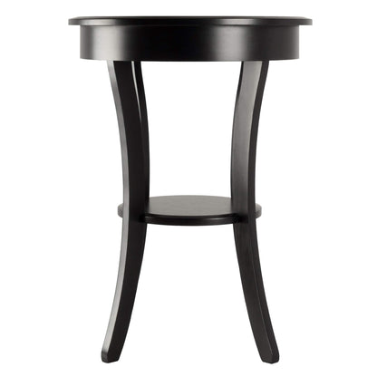 TABLE | Ergode  Wood Sasha Accent Table | Deluxe Size | Elegant Round Design | Ample Storage | Easy Assembly | Multiple Finishes | 20 W x 20 D x 27 H | casafoyer.myshopify.com