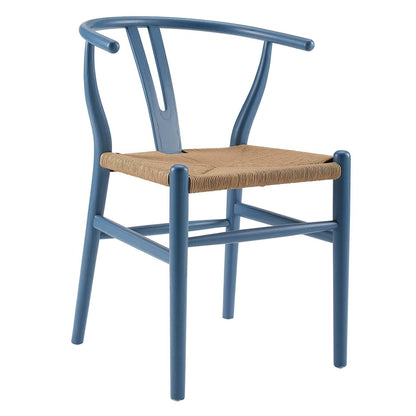 home office desk chairs | CasaFoyer Amish Wooden Dining Side Chair | Weathered Gray Wood | Paper Rope Seat | Transitional Design | Fully Assembled | casafoyer.myshopify.com