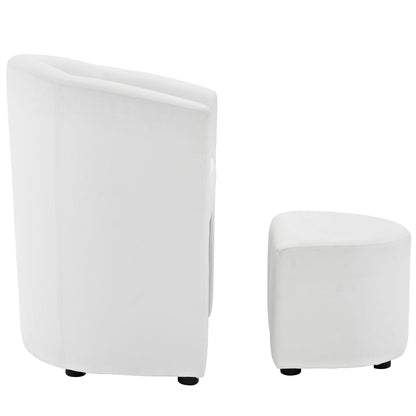 Chair | Divulge Faux Leather Armchair | Self-Storage Ottoman | Sleek & Comfortable Seating | casafoyer.myshopify.com
