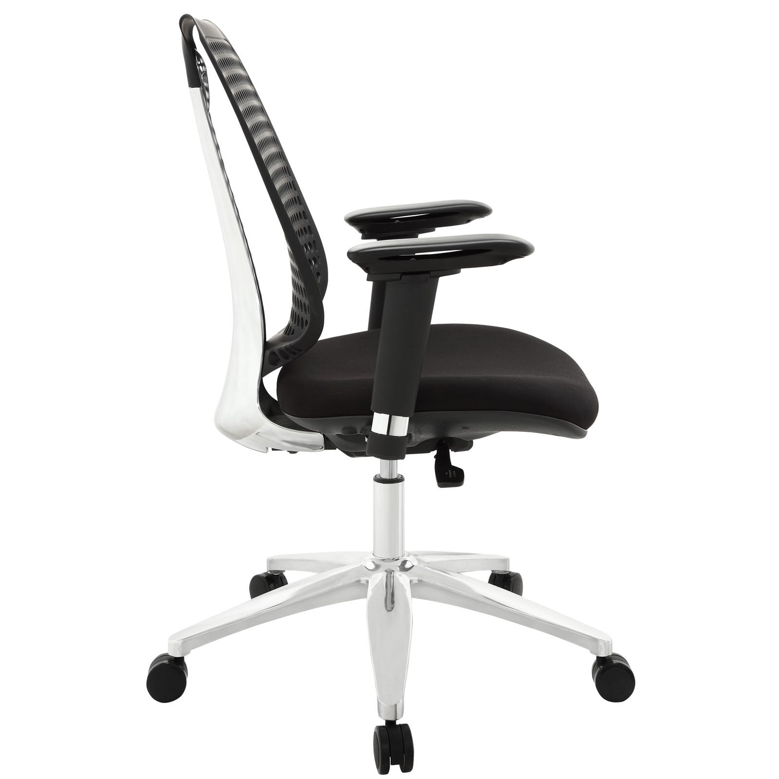 home office desk chairs | CasaFoyer Reverb Office Chair | Ergonomic Design | Adjustable Height, Tilt & Armrests | Stylish & Comfortable | Aluminum Base | Black | casafoyer.myshopify.com