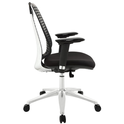home office desk chairs | CasaFoyer Reverb Office Chair | Ergonomic Design | Adjustable Height, Tilt & Armrests | Stylish & Comfortable | Aluminum Base | Black | casafoyer.myshopify.com