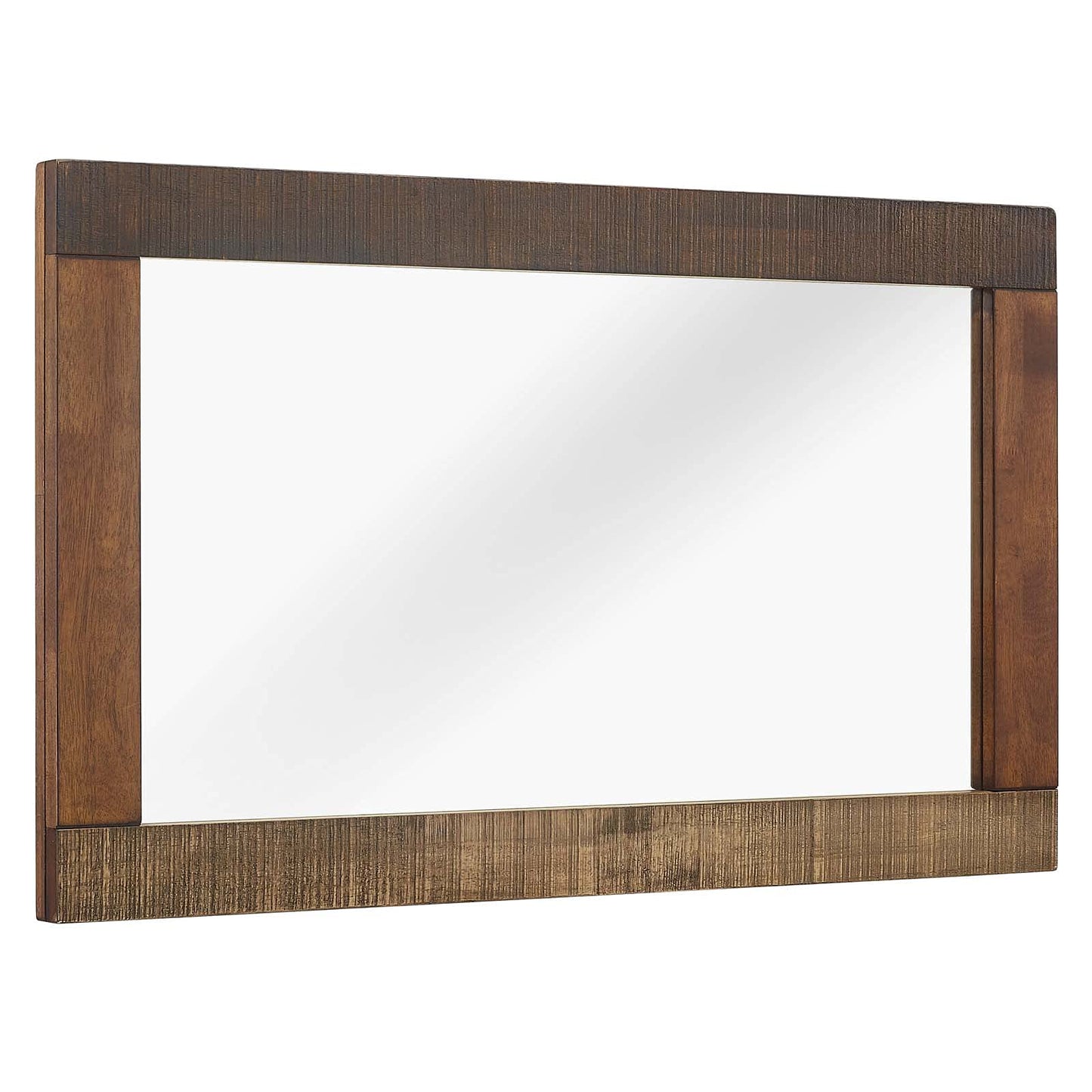 HOME_MIRROR | CasaFoyer Arwen Rustic Wood Frame Mirror | Premium Wood Construction | Distressed Wood Grain Veneer | Striped Pattern | Versatile Design for Farmhouse, Rustic, Industrial, Mid-Century, Tropical, and Contemporary Modern Styles | casafoyer.myshopify.com