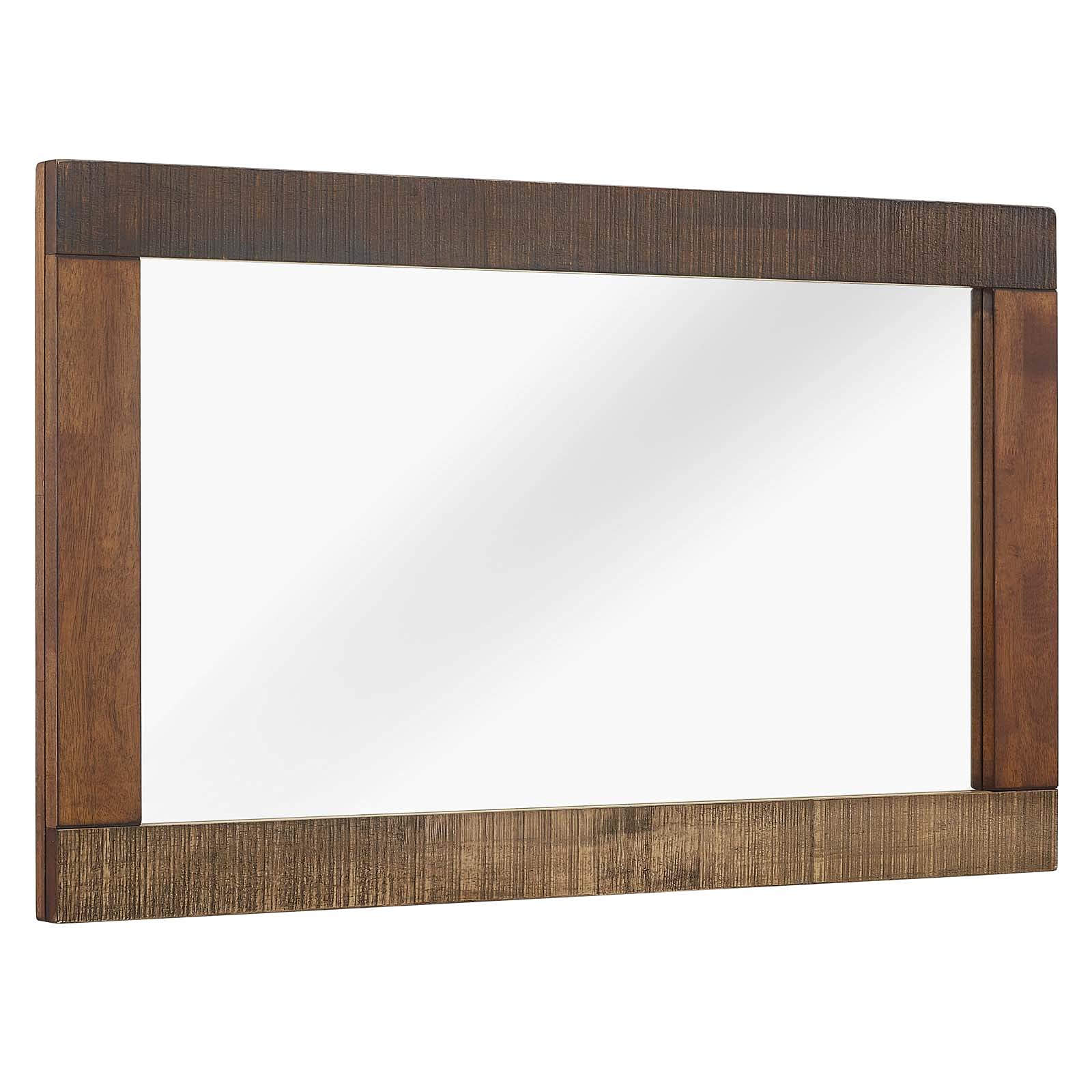 HOME_MIRROR | CasaFoyer Arwen Rustic Wood Frame Mirror | Premium Wood Construction | Distressed Wood Grain Veneer | Striped Pattern | Versatile Design for Farmhouse, Rustic, Industrial, Mid-Century, Tropical, and Contemporary Modern Styles | casafoyer.myshopify.com