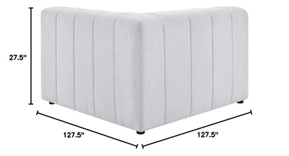 kitchen and dining room sets | CasaFoyer Bartlett Upholstered Fabric 5-Piece Sectional Sofa | Retro Modern Design | Dense Foam Padding | Solid Wood Frame | Modular Connectors | Non-Marking Foot Caps | casafoyer.myshopify.com