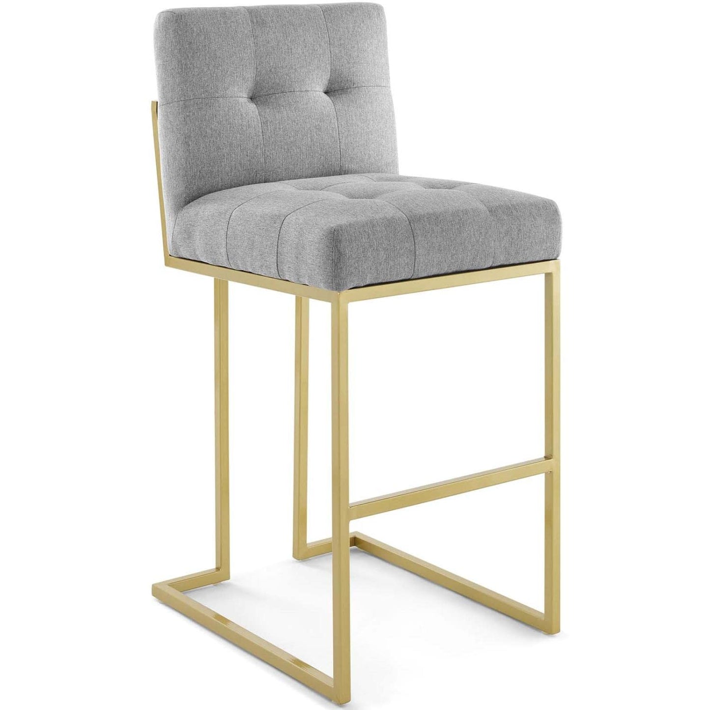 barstools | CasaFoyer Privy Bar Stool | Glamorous Deco-Inspired Design | Gold Stainless Steel Base | Soft Fabric Upholstery | Convenient Footrest | No Assembly | 331 lbs Capacity | casafoyer.myshopify.com