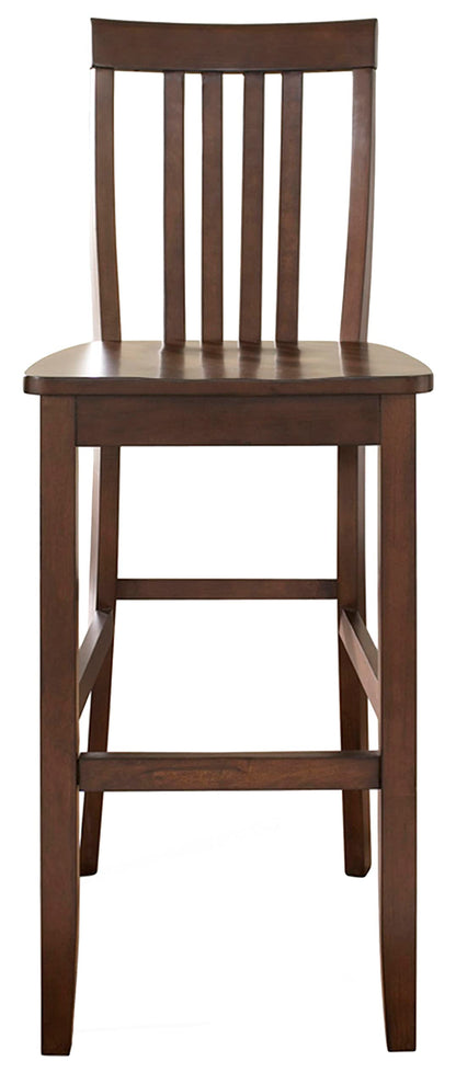 Dining Table | School House Style Bar Stool | Durable Hardwood | Contoured Seats | 30 Seat Height | Ideal for Dining or Pub Tables | Set of 2 | casafoyer.myshopify.com