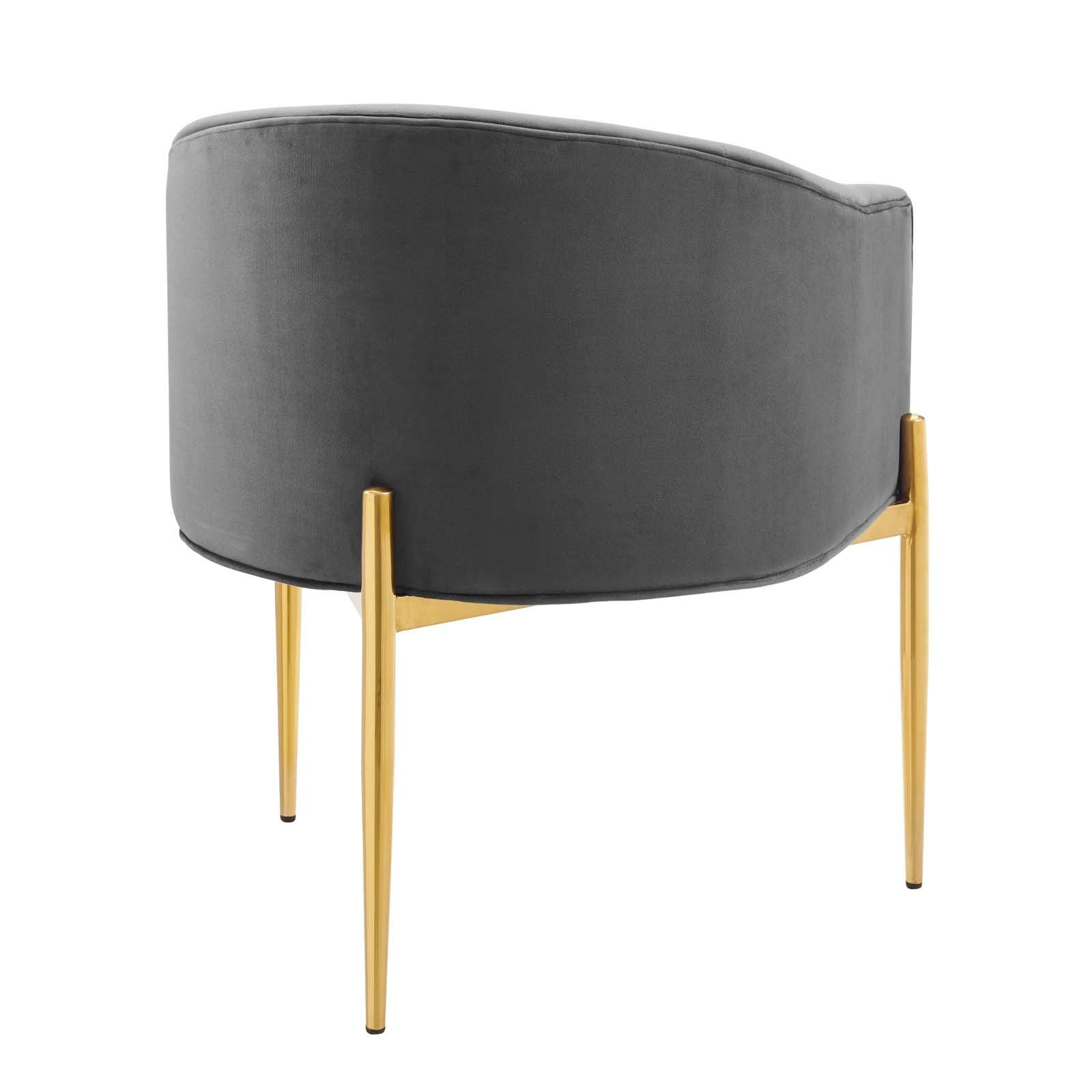 sofa tables | Ergode Savour Tufted Performance Velvet Accent Armchairs | Set of 2 | Luxury Gray | Stain-Resistant Upholstery | Chrome Gold Legs | casafoyer.myshopify.com