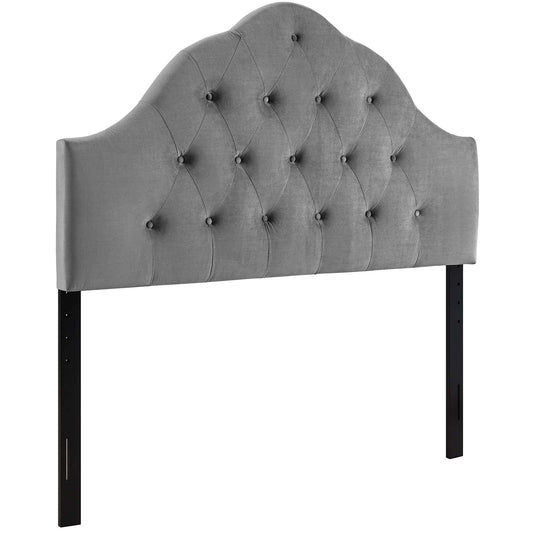 headboards | CasaFoyer Sovereign Performance Velvet Queen Headboard | Elegant Curves | Luxurious Design | High-Quality Plywood | Diamond Tufted | Adjustable Height | Light Blue | casafoyer.myshopify.com