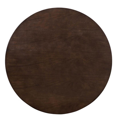 patio dining tables | CasaFoyer Tupelo 36 Dining Table | Modern Style | Mid-Century Charm | Organic Shape | Polished Gold Metal Base | MDF & Wood Grain Veneer | Non-Marking Ring | casafoyer.myshopify.com