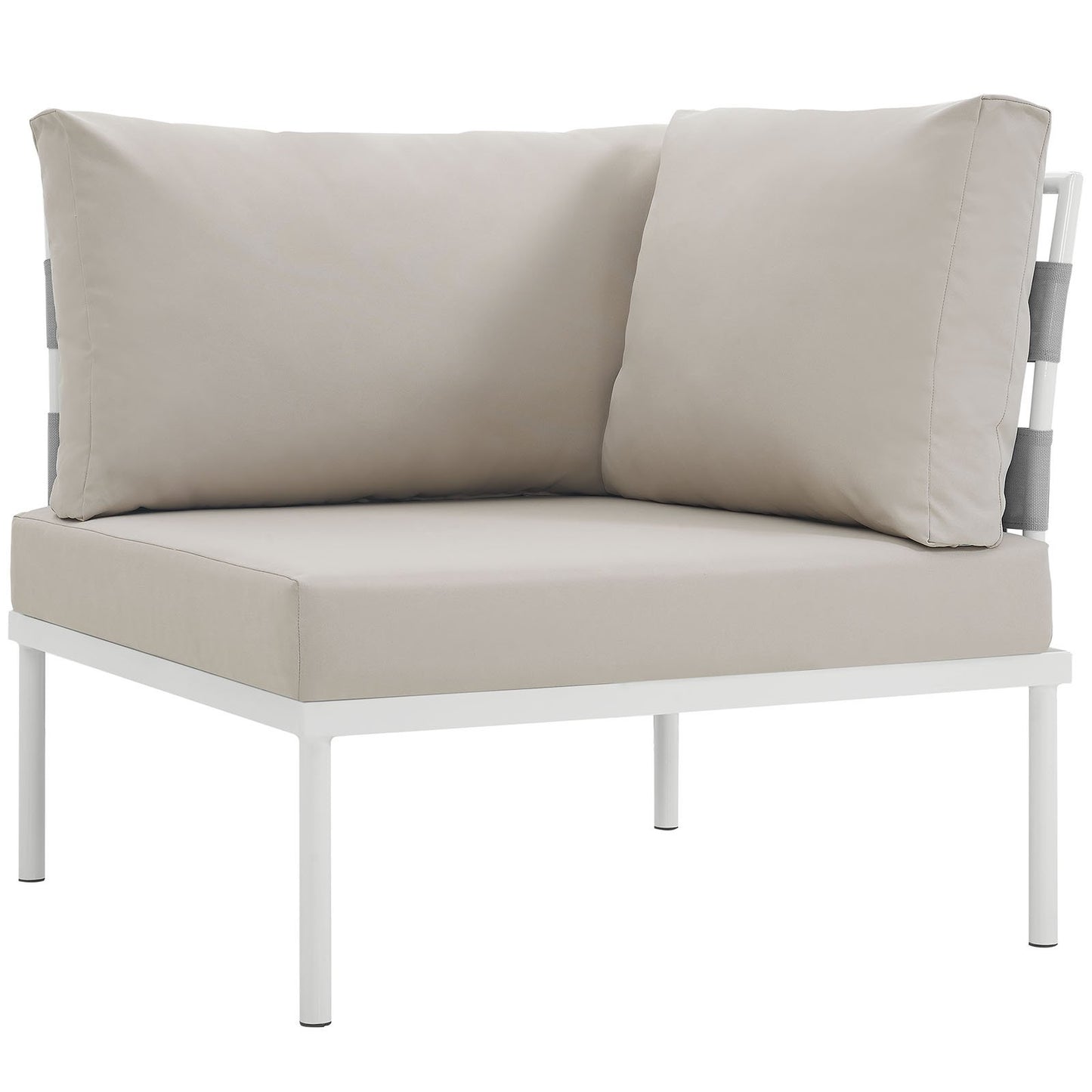sofas | CasaFoyer Harmony Outdoor Patio Corner Sofa | All-Weather Waterproof | Modern Design | Flexible Arrangement | Durable & Comfortable | White Beige | casafoyer.myshopify.com