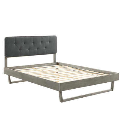 Bed | CasaFoyer Bridgette Tufted Wood King Platform Bed | Modern Retro Style | Button Tufted Headboard | Sturdy Wood Frame | No Box Spring Needed | Easy Assembly | casafoyer.myshopify.com