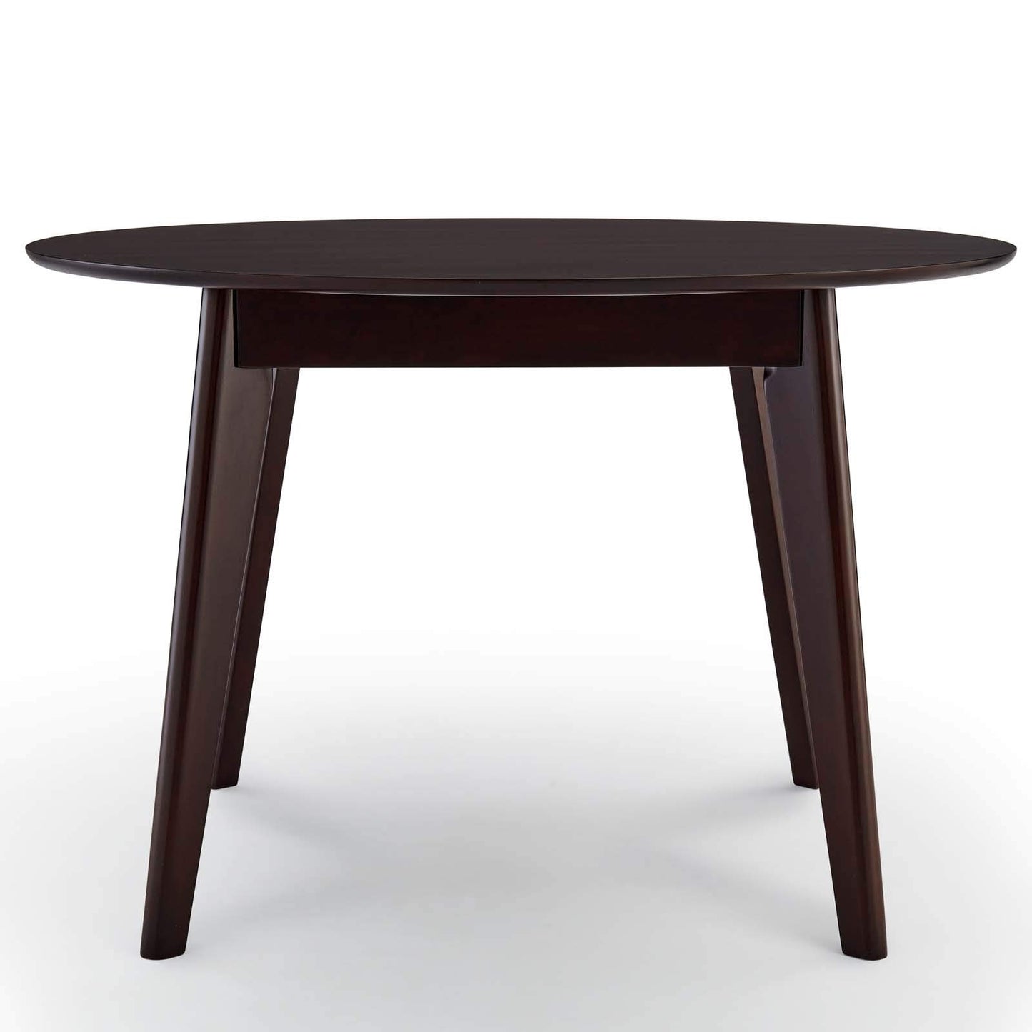 patio dining tables | CasaFoyer Vision 45 Round Dining Table | Sleek Mid-Century Modern Design | Durable MDF Top | Space-Saving | Seats up to 5 | Retro-Modern Style | casafoyer.myshopify.com