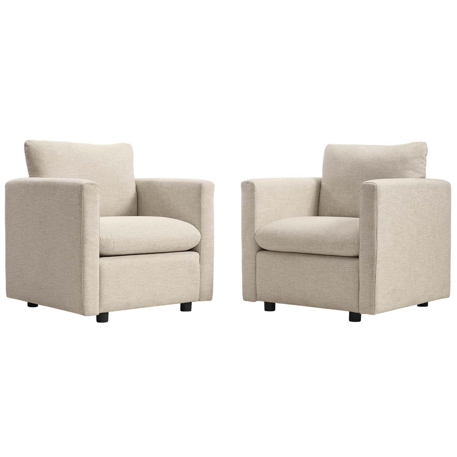 kitchen and dining room sets | CasaFoyer Activate Armchair Set of 2 | Cozy Modern Chairs | Dense Foam Padding | Soft Polyester Fabric | Black Wood Legs | Conveniently Shipped | Holds up to 441 lbs | Perfect for Family Room, Apartment, Office | casafoyer.myshopify.com
