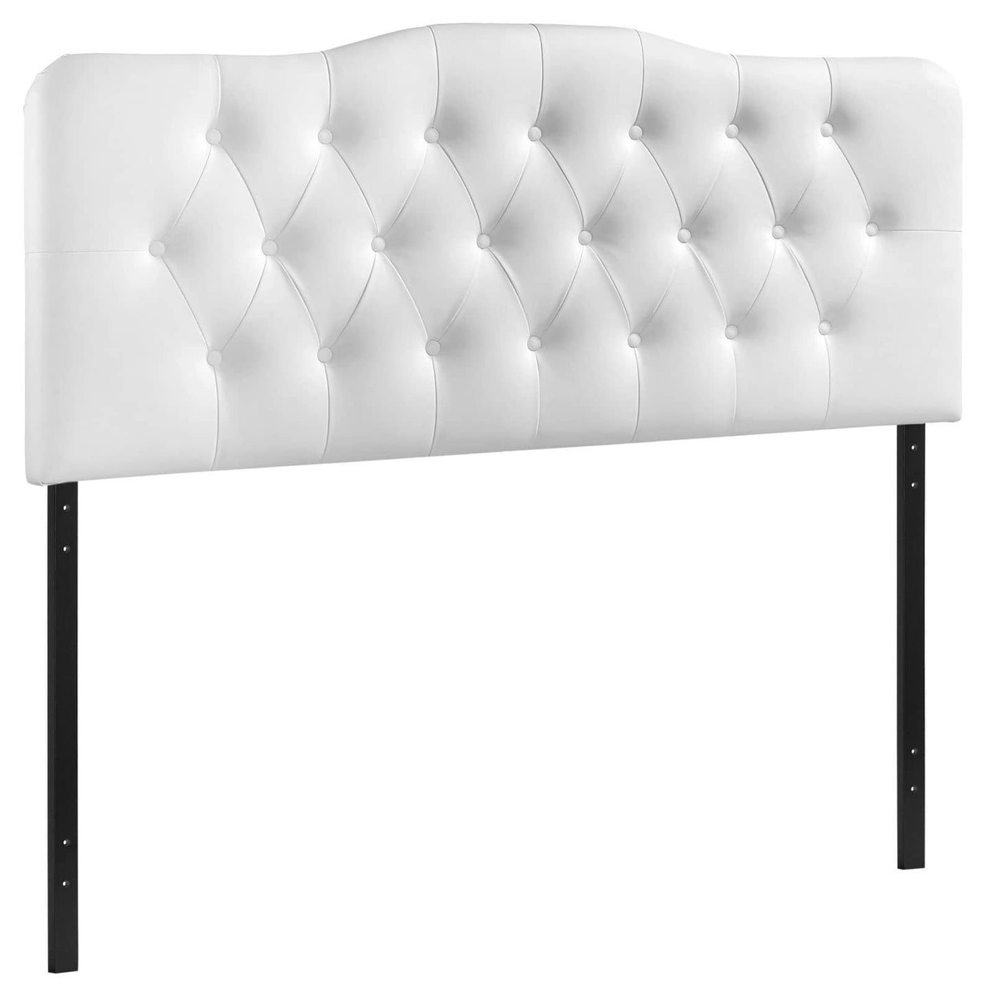 headboards | CasaFoyer  Annabel Button Tufted Faux Leather Upholstered King Headboard | Tranquil Bedroom Haven | Soft Tones | Lightweight & Durable | Deep Inset Buttons | Visually Captivating | Includes 1 Annabel Vinyl Headboard | casafoyer.myshopify.com