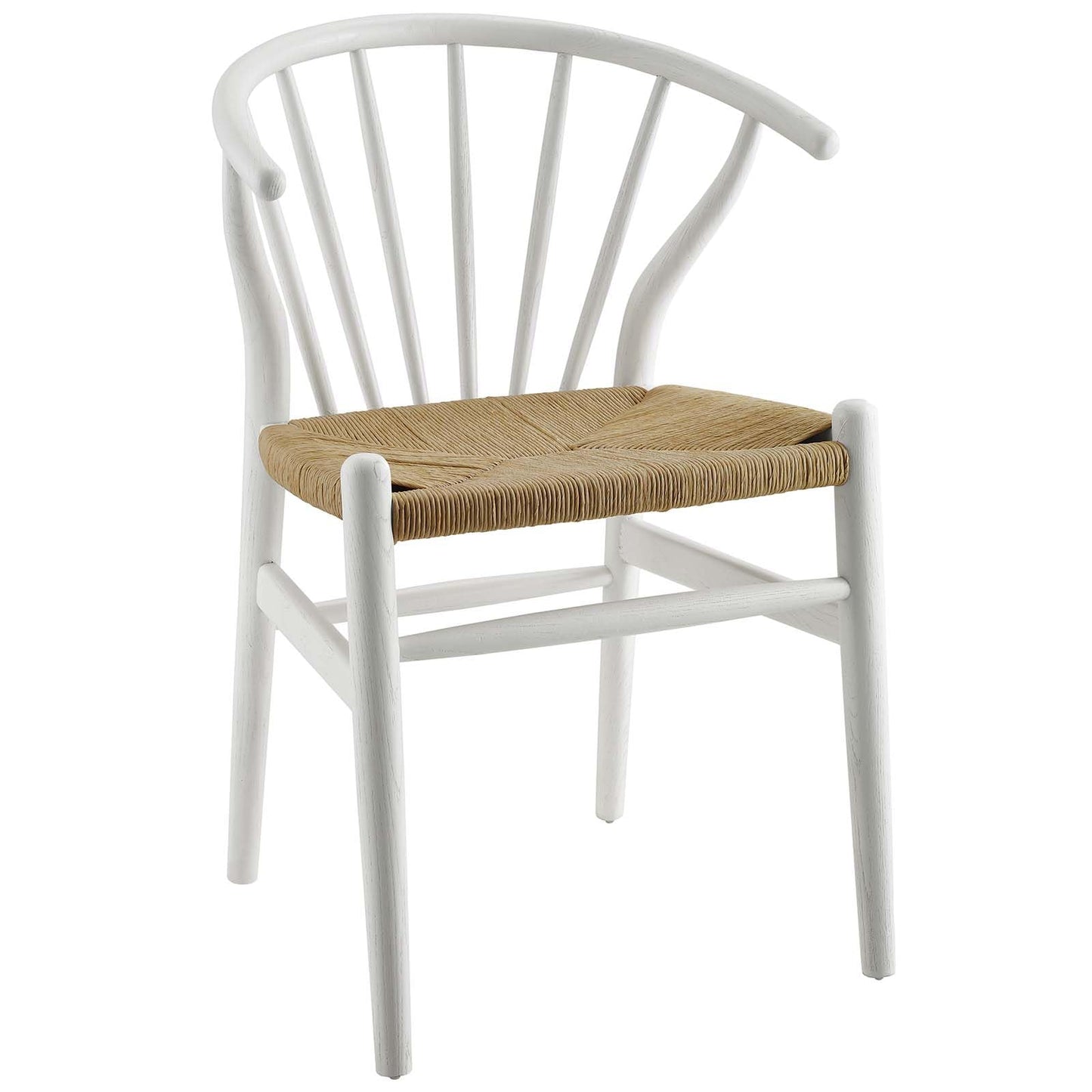 home office desk chairs | CasaFoyer Flourish Dining Side Chair | Scandinavian Elegance | Curved Back | Wooden Legs | Spindles | Paper Rope Seat | Sturdy Frame | Versatile Design | casafoyer.myshopify.com
