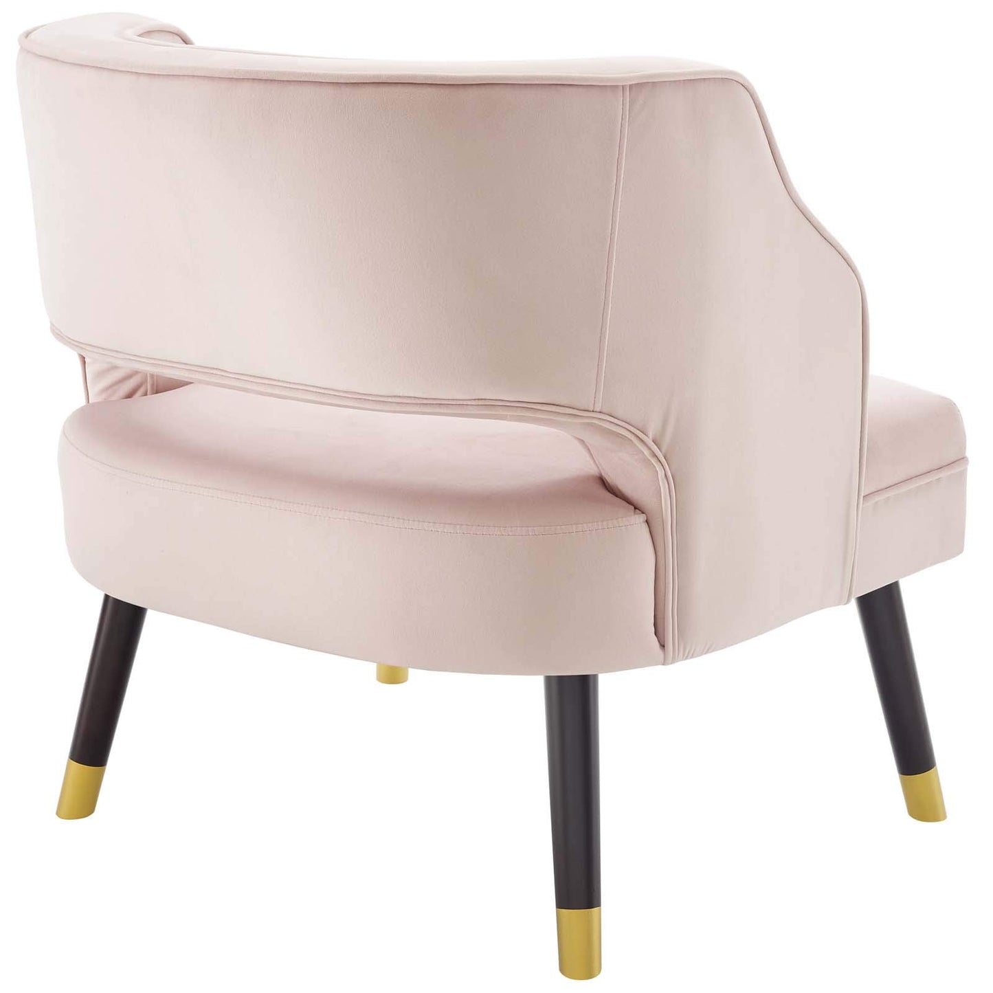 home office desk chairs | CasaFoyer Traipse Performance Velvet Armchair | Stylish Vintage Glamour Accent Chair | Button Tufting | Walnut Legs | Pink | casafoyer.myshopify.com
