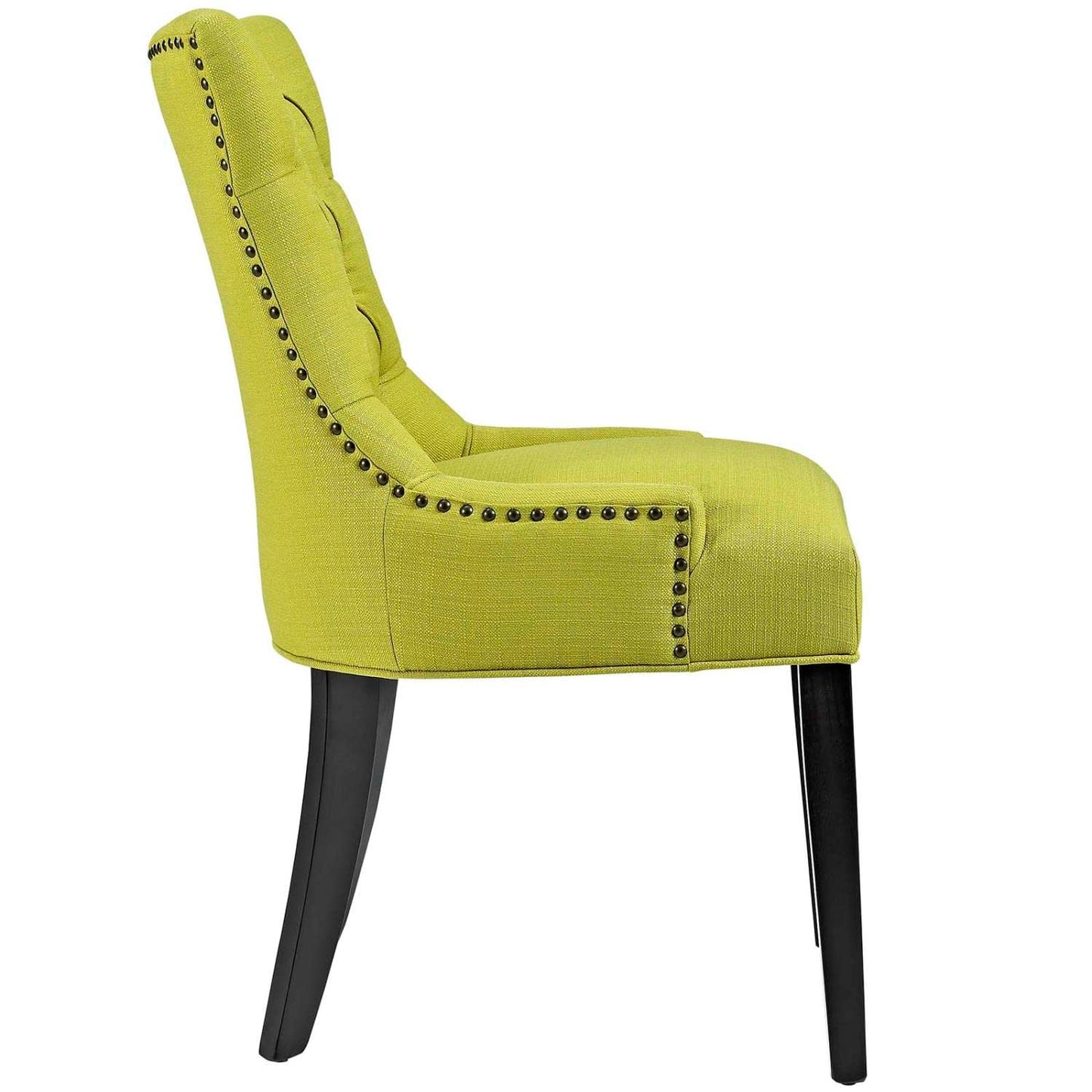 home office desk chairs | CasaFoyer Regent Dining Side Chair Set of 2 | Nostalgic Era Design | Tufted Buttons | Nailhead Trim | Plush Seat | Polyester Fabric | Tapered Wood Legs | casafoyer.myshopify.com