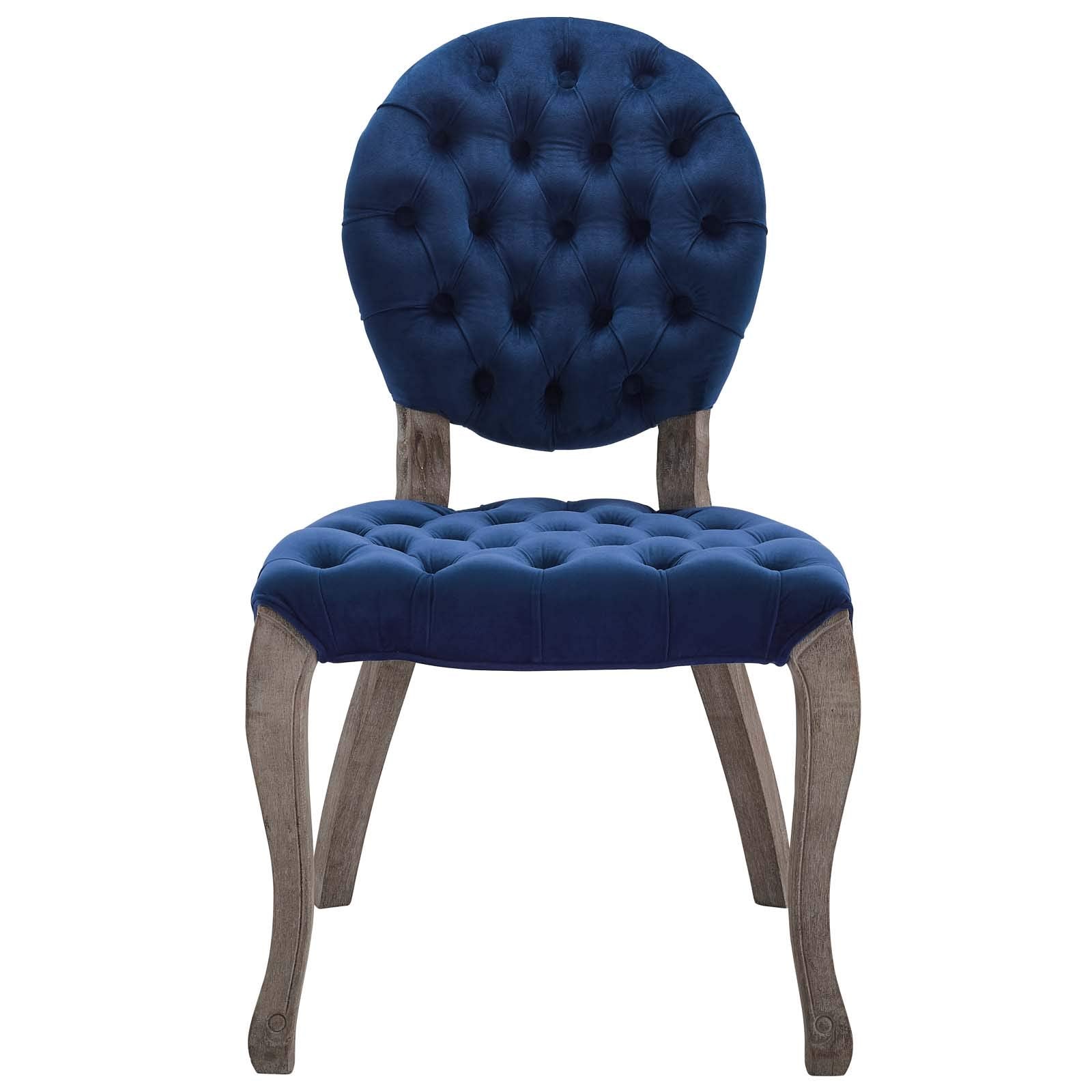 home office desk chairs | CasaFoyer Exhibit French Vintage Performance Velvet Dining Side Chair | Elegant Parisian Design | Weathered Wood Legs | Stain-Resistant Upholstery | Comfortable & Stylish | casafoyer.myshopify.com