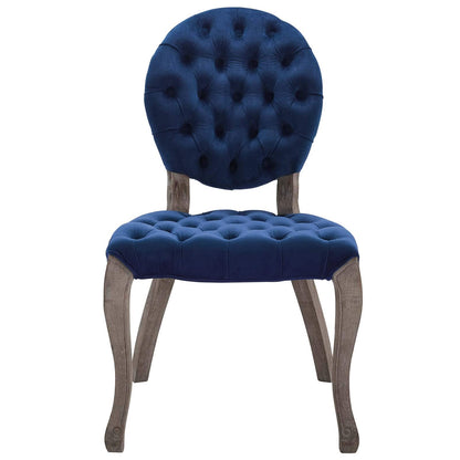 home office desk chairs | CasaFoyer Exhibit French Vintage Performance Velvet Dining Side Chair | Elegant Parisian Design | Weathered Wood Legs | Stain-Resistant Upholstery | Comfortable & Stylish | casafoyer.myshopify.com