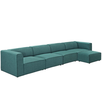 kitchen and dining room sets | CasaFoyer Mingle 5-Piece Modular Sectional Sofa Set - Teal | Spacious & Comfortable | High-Quality Polyester | Stylish & Durable | Ideal for Contemporary Decors | casafoyer.myshopify.com